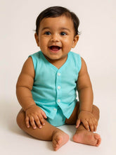 Little Angels Little Angels Pack of 4 Jhabla/Vest Cotton V-Neck Sleeveless Solid Jhablas For Baby Boys and Baby Girls Jhabla/Vest Celestial Comfort Sleeveless Vests